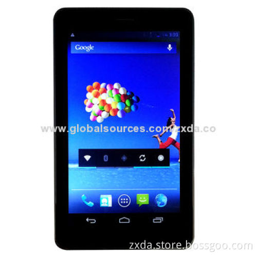 7-inch 2G/3G Phone Call Tablet PC MTK6572, 512MB/4G, Dual Camera s with 1,024x600P Resolution Flash